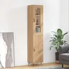Image de Buffet Haut Chêne Sonoma 34,5x34x180 Cm Bois D'ingénierie Vidaxl