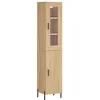 Image de Buffet Haut Chêne Sonoma 34,5x34x180 Cm Bois D'ingénierie Vidaxl