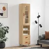Image de Buffet Haut Chêne Sonoma 34,5x34x180 Cm Bois D'ingénierie Vidaxl