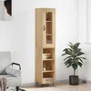 Image de Buffet Haut Chêne Sonoma 34,5x34x180 Cm Bois D'ingénierie Vidaxl