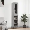 Image de Buffet Haut Sonoma Gris 34,5x34x180 Cm Bois D'ingénierie Vidaxl