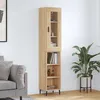 Image de Buffet Haut Chêne Sonoma 34,5x34x180 Cm Bois D'ingénierie Vidaxl