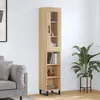 Image de Buffet Haut Chêne Sonoma 34,5x34x180 Cm Bois D'ingénierie Vidaxl