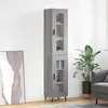 Image de Buffet Haut Sonoma Gris 34,5x34x180 Cm Bois D'ingénierie Vidaxl
