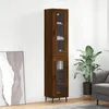 Image de Buffet Haut Chêne Marron 34,5x34x180 Cm Bois D'ingénierie Vidaxl