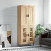 Image de Buffet Haut Chêne Sonoma 69,5x34x180 Cm Bois D'ingénierie Vidaxl