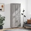 Image de Buffet Haut Sonoma Gris 69,5x34x180 Cm Bois D'ingénierie Vidaxl