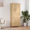 Image de Buffet Haut Chêne Sonoma 69,5x34x180 Cm Bois D'ingénierie Vidaxl