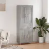 Image de Buffet Haut Sonoma Gris 69,5x34x180 Cm Bois D'ingénierie Vidaxl