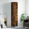 Image de Buffet Haut Chêne Fumé 34,5x34x180 Cm Bois D'ingénierie Vidaxl