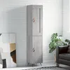 Image de Buffet Haut Sonoma Gris 34,5x34x180 Cm Bois D'ingénierie Vidaxl