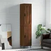 Image de Buffet Haut Chêne Marron 34,5x34x180 Cm Bois D'ingénierie Vidaxl