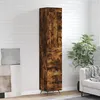 Image de Buffet Haut Chêne Fumé 34,5x34x180 Cm Bois D'ingénierie Vidaxl