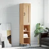Image de Buffet Haut Chêne Sonoma 34,5x34x180 Cm Bois D'ingénierie Vidaxl