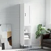 Image de Buffet Haut Blanc 34,5x34x180 Cm Bois D'ingénierie Vidaxl