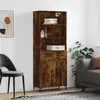 Image de Buffet Haut Chêne Fumé 69,5x34x180 Cm Bois D'ingénierie Vidaxl