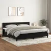 Image de Sommier À Lattes De Lit Et Matelas Noir 200x200 Cm Velours Vidaxl