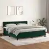 Image de Sommier    Lattes De Lit Et Matelas Vert Fonc © 160x200cm Velours Vidaxl