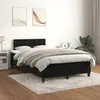 Image de Sommier À Lattes De Lit Avec Matelas Noir 120x200 Cm Velours Vidaxl