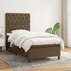 Image de Sommier À Lattes De Lit Avec Matelas Marron Foncé 80x200 Cm Vidaxl