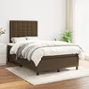 Image de Sommier À Lattes De Lit Avec Matelas Marron Foncé 120x200 Cm Vidaxl