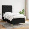 Image de Sommier À Lattes De Lit Et Matelas Noir 80x200 Cm Tissu Vidaxl