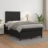 Image de Sommier À Lattes De Lit Matelas Noir 120x200 Cm Similicuir Vidaxl