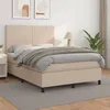 Image de Sommier À Lattes De Lit Avec Matelas Cappuccino 140x200 Cm Vidaxl