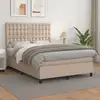Image de Sommier    Lattes De Lit Avec Matelas Cappuccino 140x190 Cm Vidaxl