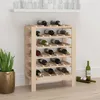 Image de Casier À Vin 61,5x30x82 Cm Bois De Pin Massif Vidaxl