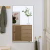Image de vidaXL Miroir mural 50x80 cm Verre Rectangulaire 350450