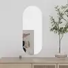 Image de Miroir Mural 20x50 Cm Verre Ovale Vidaxl