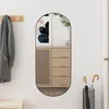 Image de vidaXL Miroir mural 30x70 cm Verre Ovale 350455