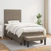 Image de Sommier    Lattes De Lit Avec Matelas Taupe 100x200 Cm Tissu Vidaxl