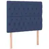 Image de Vidaxl sommier à lattes de lit avec matelas bleu 90x190 cm tissu