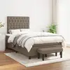 Image de Sommier À Lattes De Lit Avec Matelas Taupe 120x200 Cm Tissu Vidaxl