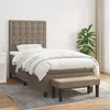 Image de Sommier    Lattes De Lit Avec Matelas Taupe 90x190 Cm Tissu Vidaxl