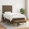 Image de Sommier À Lattes De Lit Avec Matelas Marron Foncé 90x190 Cm Vidaxl
