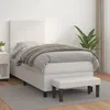 Image de Sommier À Lattes De Lit Avec Matelas Blanc 80x200 Cm Similicuir Vidaxl