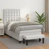 Image de Sommier À Lattes De Lit Avec Matelas Blanc 90x200 Cm Similicuir Vidaxl