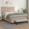 Image de Sommier À Lattes De Lit Avec Matelas Cappuccino 140x190 Cm Vidaxl