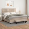Image de Sommier À Lattes De Lit Avec Matelas Cappuccino 180x200 Cm Vidaxl