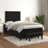 Image de Sommier À Lattes De Lit Avec Matelas Noir 120x200 Cm Velours Vidaxl