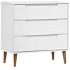 Image de Vidaxl commode molde blanc 80x40x80 cm bois de pin massif