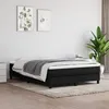 Image de Sommier À Lattes De Lit Avec Matelas Noir 140x190 Cm Tissu Vidaxl