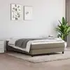 Image de Sommier À Lattes De Lit Avec Matelas Taupe 140x200 Cm Tissu Vidaxl