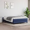 Image de Sommier À Lattes De Lit Avec Matelas Bleu 140x200 Cm Tissu Vidaxl
