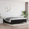 Image de Sommier À Lattes De Lit Avec Matelas Noir 180x200 Cm Tissu Vidaxl