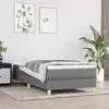 Image de Sommier    Lattes De Lit Avec Matelas Gris Fonc © 100x200cm Tissu Vidaxl