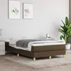Image de Sommier À Lattes De Lit Avec Matelas Marron Foncé 120x200 Cm Vidaxl